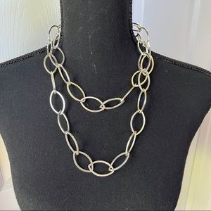 White House Black Market Wide Link Necklace